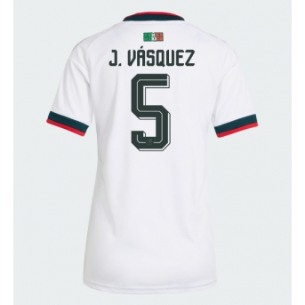 Billige Fotballdrakt Mexico Johan Vasquez #5 Replika Bortedrakt Dame VM 2026 Kortermet
